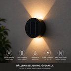 Solkrets | Solcellsvägglampa med 360° Rotation (2-pak)