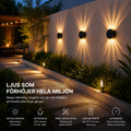 Solkrets | Solcellsvägglampa med 360° Rotation (2-pak)