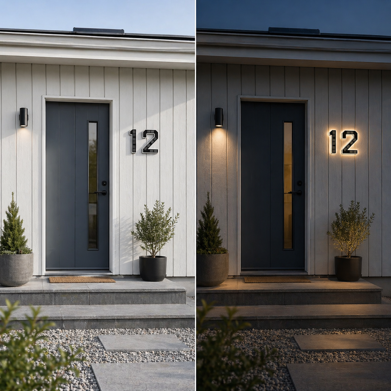 Vindahls Husnumre | Oplyste & Soldrevne