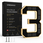 Vindahls Husnumre | Oplyste & Soldrevne