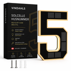 Vindahls Husnumre | Oplyste & Soldrevne